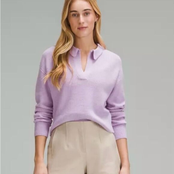 Lululemon‎ Purple Merino Wool Blend Sweater - Picture 1 of 8